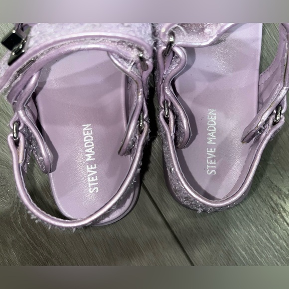 Steve Madden Girls JMONA Purple Lavender Lilac Sandals - Picture 6 of 9